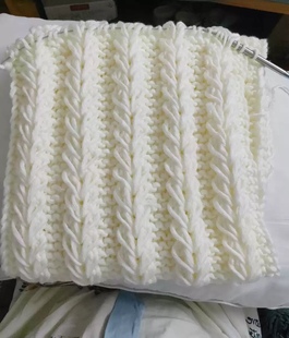 心心相扣成品围巾DIY纯手工编织的手织心连心围巾情侣送男生礼物