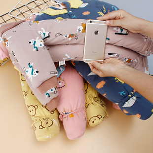 断码清款!婴儿棉花加厚保暖连脚开裆包屁连体棉衣冬季宝宝棉服