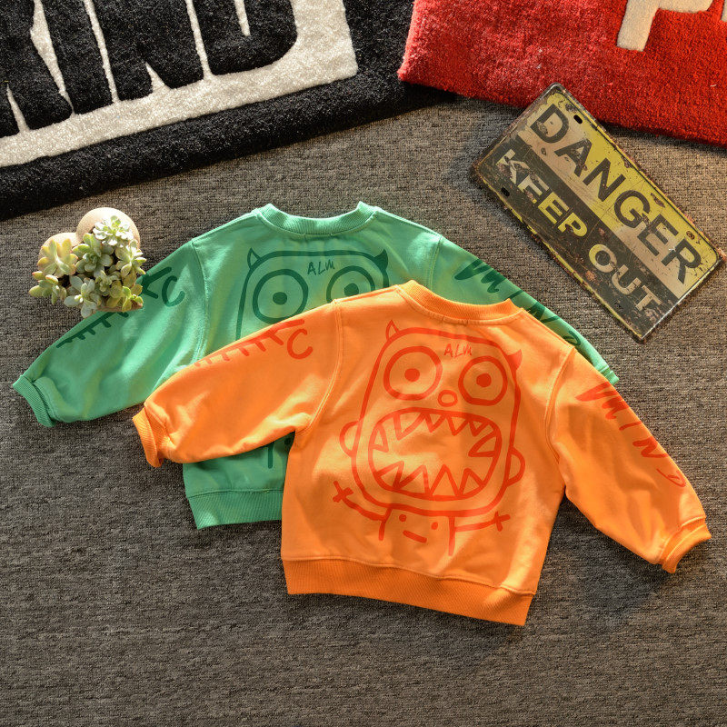 Gifted children 2019 Autumn new pattern men and women baby Monsters Sweater Korean Edition Long sleeve Socket jacketin the Children/Baby/Family fitted , Sweater/Fleece  category - from Buy2taobao.com to provide professional Taobao agent buy service