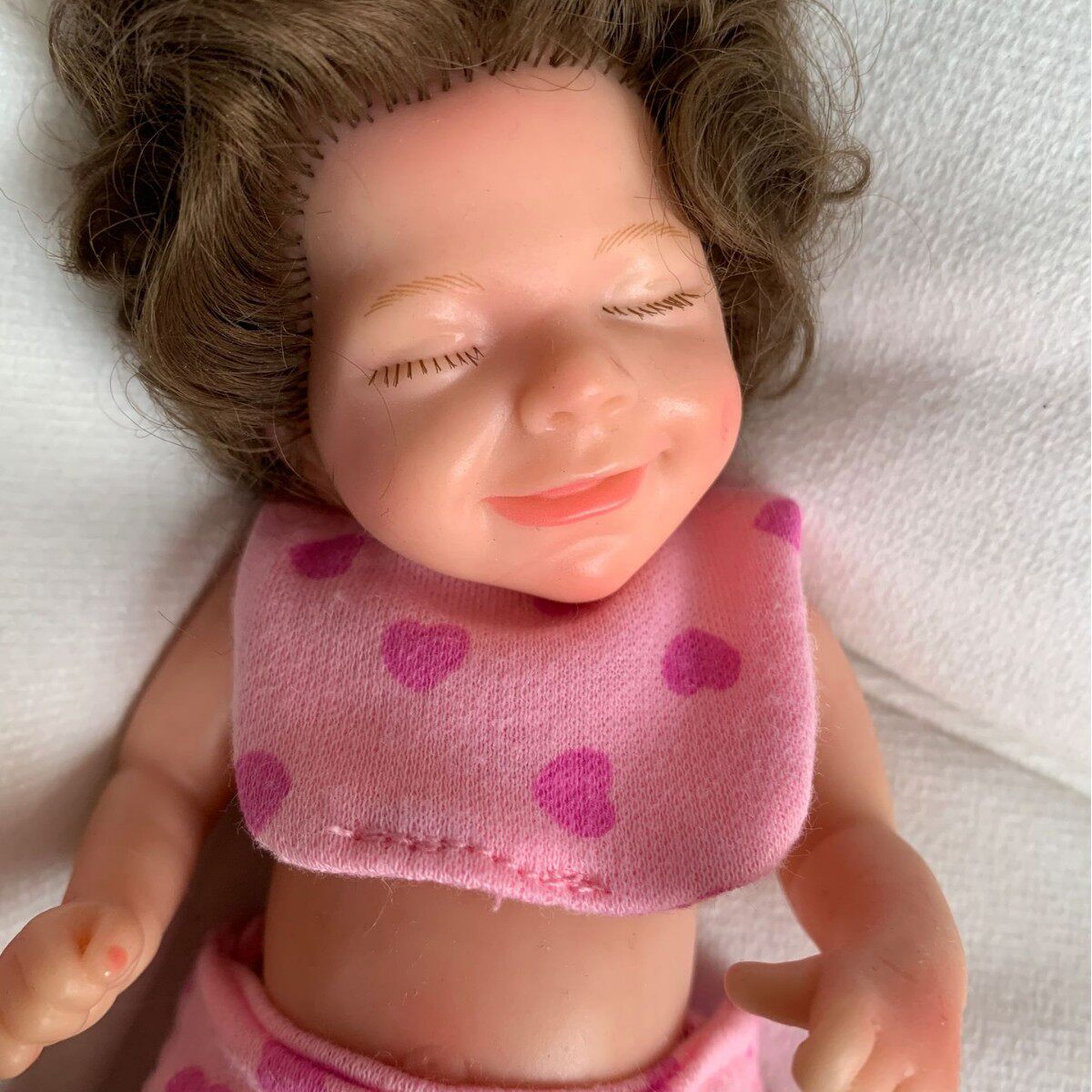 6寸实心硅胶重生迷你娃娃柔软可洗澡过家家玩具礼物 跨境货源