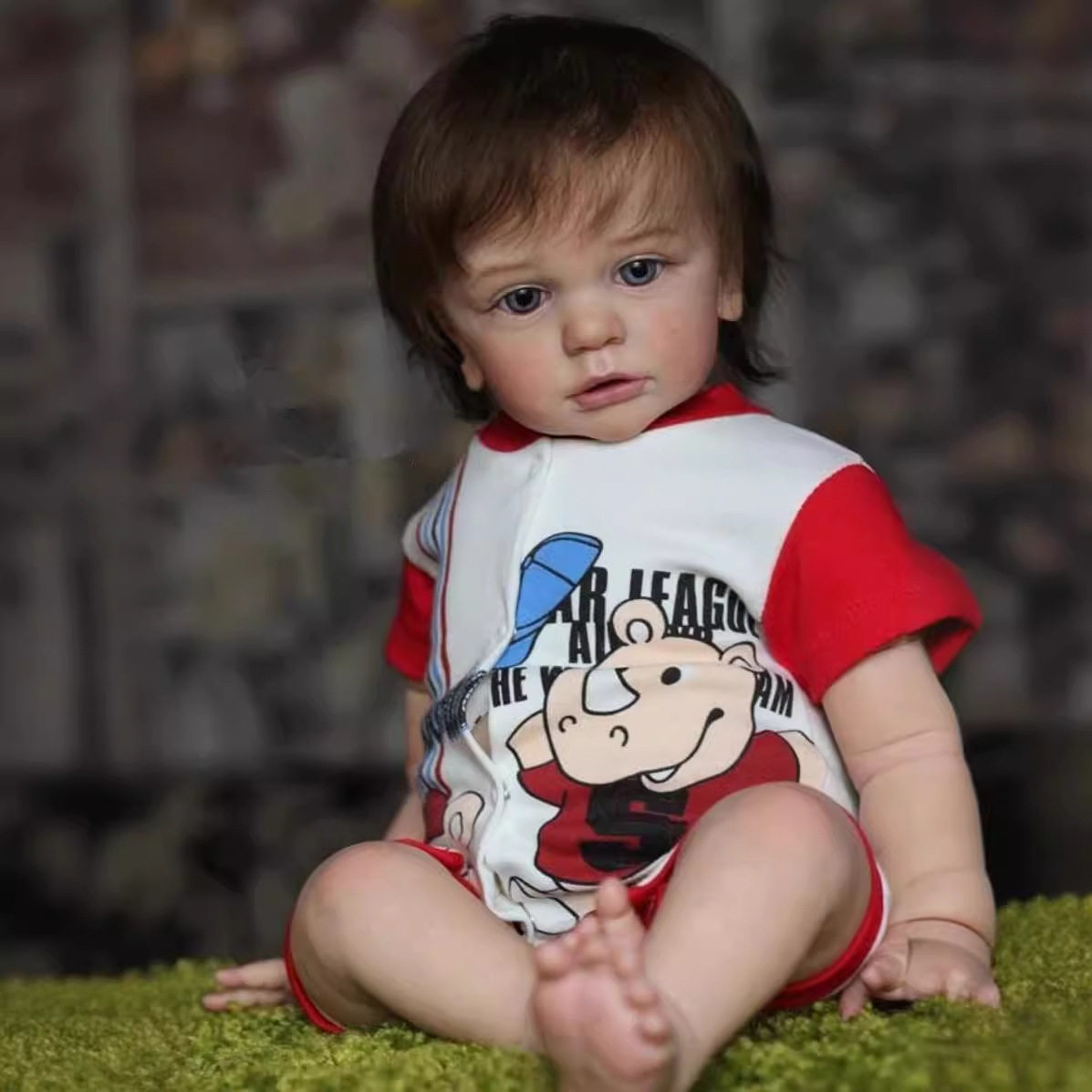 60厘米重生男婴儿软胶仿真娃娃reborn baby doll 3D彩绘血管青筋