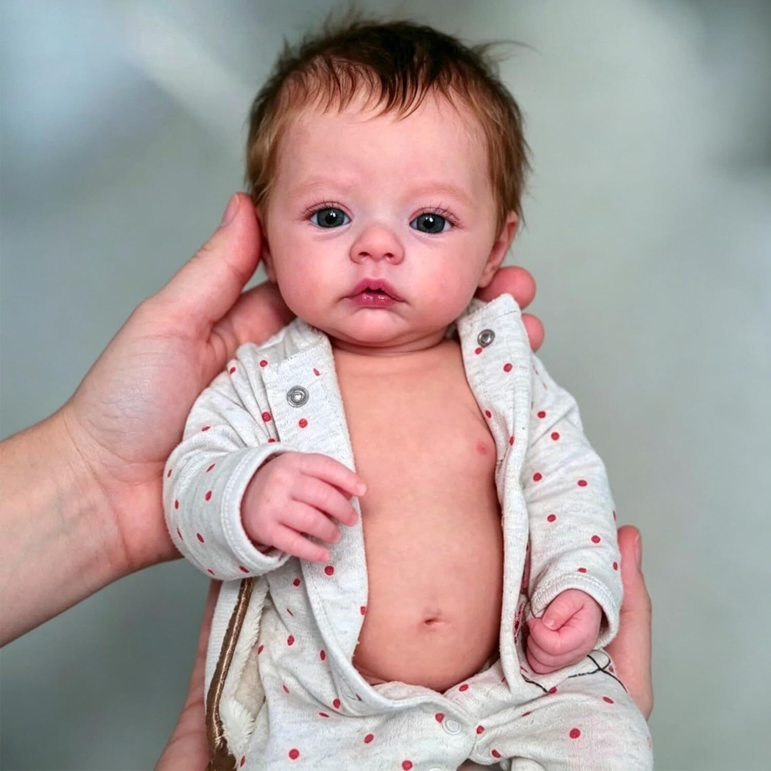 高级彩绘18英寸重生洋女娃娃仿真婴儿reborn doll全软胶人偶玩具