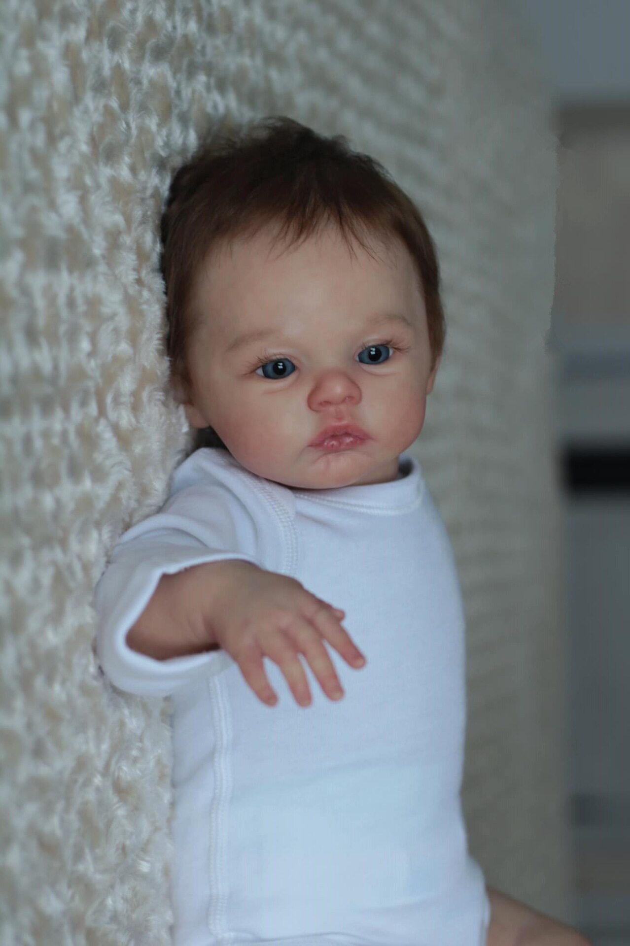 3D高彩仿真人肤色血管青筋可见45厘米重生娃娃reborn baby