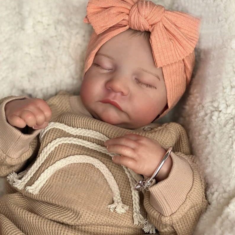 19英寸仿真重生娃娃Reborn doll 闭眼婴儿重生娃娃levi
