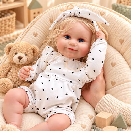 软搪胶50cm3D血管可见重生娃娃现货柔软女童宝宝reborn baby doll
