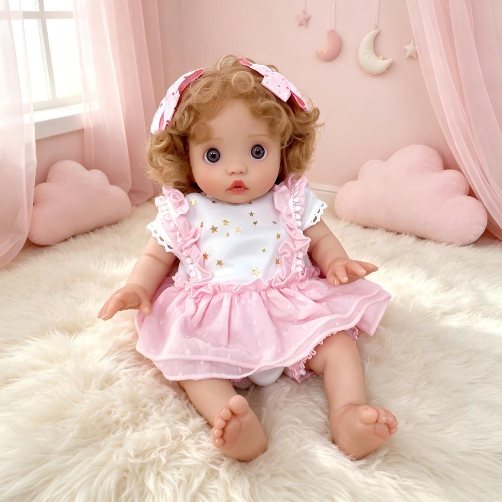 16英寸可爱大眼睛仿真娃娃Reborn Baby Peeka 儿童礼物重生娃娃
