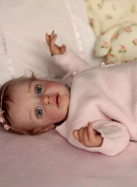 19inch reborn Loulou仿真婴儿重生娃娃外贸跨境电商货源可爱宝宝