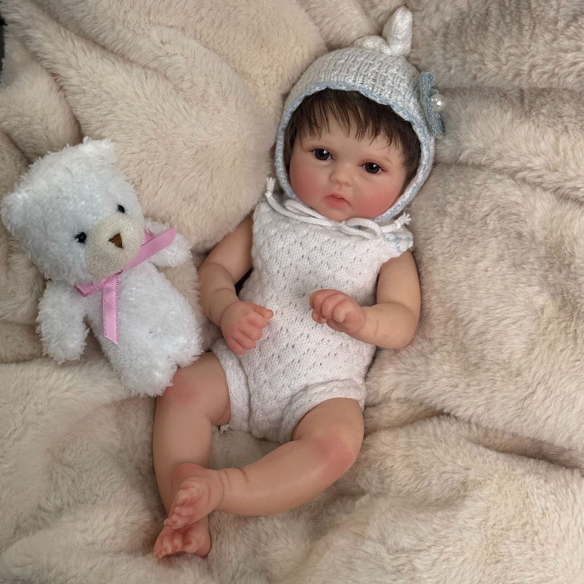 12寸实心硅胶重生娃娃仿真婴儿中国宝宝Silicone reborn baby可拉