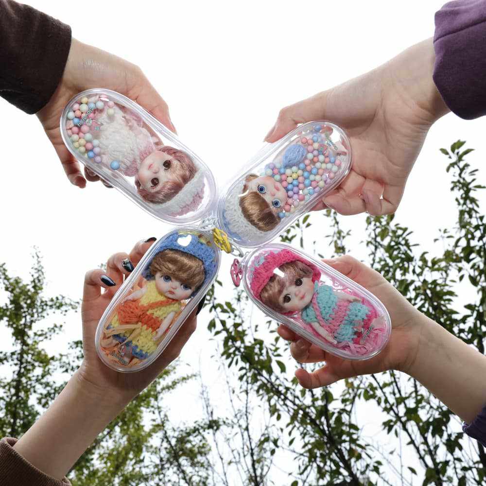 全瓷新品陶瓷可爱玩偶女孩毛线潮玩系列玩具摆件节日高档礼物,模玩/动漫/周边/娃圈三坑/桌游,棉花娃娃,淘宝优惠券,粉丝福利购,淘宝优惠卷