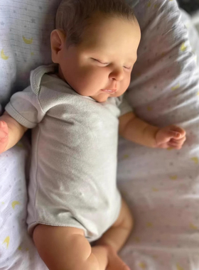 50cm Peaches重生娃娃仿真婴儿 3D皮肤 跨境