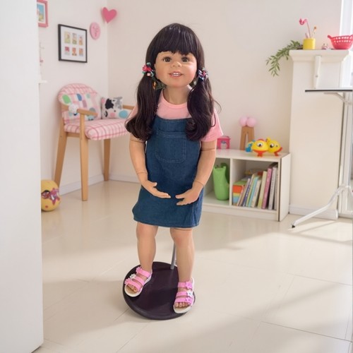 98厘米大号女童仿真娃娃重生婴儿童装模特模型masterpiece doll