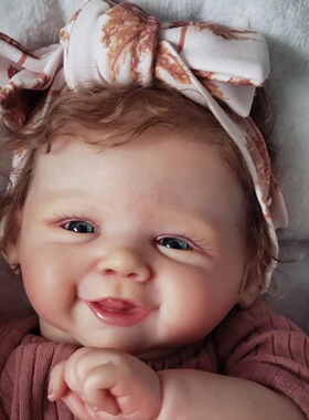 实心硅胶Reborn Doll 仿真柔软婴幼儿重生娃娃玩具礼物过家家