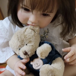 60厘米3D高彩重生娃娃 仿真婴儿 可爱中国宝宝女孩高档软胶玩具