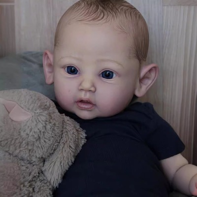 3D彩绘血管青筋60cm仿真重生婴儿娃娃reborn baby宝宝软胶玩偶