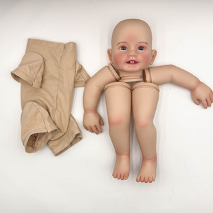 22英寸四牙重生娃娃仿真婴儿软胶玩偶彩绘套装未组装模具跨境货源