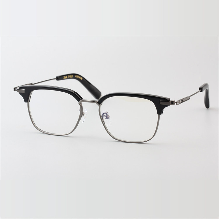 雅痞美式复古板材眼镜框手工近视眼镜架男可配近视防蓝光眉钛5138