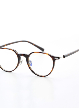 超轻板材眼睛框钛眼镜架男梨型圆框透明框配蓝光片近视眼镜女6243