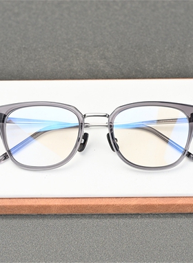 张智霖井柏然同款823眼镜男配近视眼镜男大脸黑框板材钛镜框6629