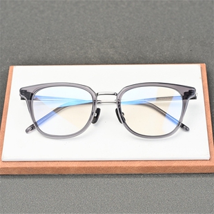 823眼镜男配近视眼镜男大脸黑框板材钛镜框6629 张智霖井柏然同款