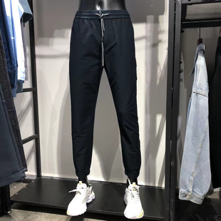 品牌男装(正品JJ家)撤柜秋冬厚款男士休闲束脚宽松小脚卫裤运动裤