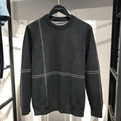 针织衫 品牌男装 秋冬加厚简约绵羊毛毛衣打底衫 柔软男士 正品 JJ家