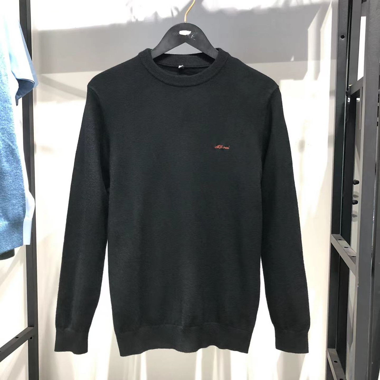 品牌男装(正品大牌)秋冬款男士圆领毛衣男款刺绣字母羊毛针织衫黑,男装,针织衫/毛衣,淘宝优惠券,粉丝福利购,淘宝优惠卷