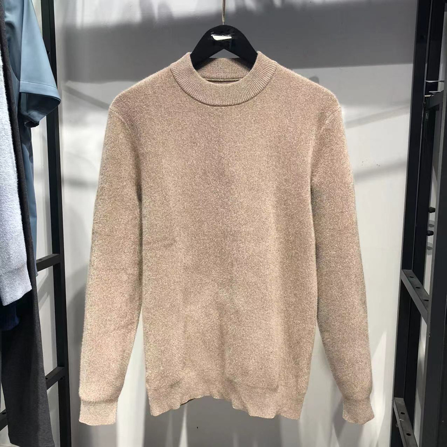 品牌男装(正品大牌)秋冬厚款雪尼尔男士中领针织衫男款半高领毛衣,男装,针织衫/毛衣,淘宝优惠券,粉丝福利购,淘宝优惠卷