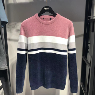 品牌男装(正品大牌)秋冬厚款一体绒雪尼尔亲肤柔软男款毛衣针织衫