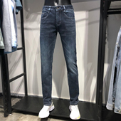 正品 柔软长裤 JJ家 男士 品牌男装 小直筒弹力牛仔裤 秋冬厚款 略修身