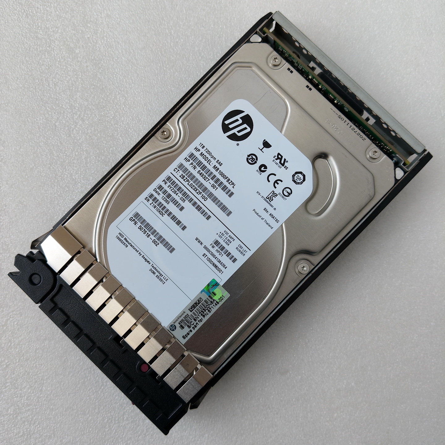 HP 671148-001 507618-002 MB1000FBZPL FATA SAS-FC 3.5寸1T硬盘