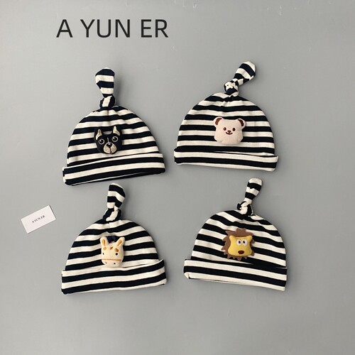 婴儿帽子春秋薄款无骨护卤门胎帽