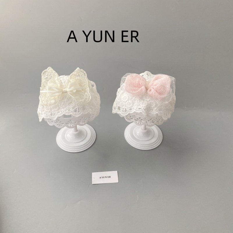 婴儿囟门帽子夏季薄款女宝宝护囟门护额头帽卤门女婴新生胎帽发带