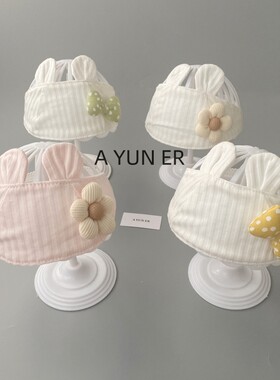 婴儿帽子夏季薄款护囟门男女宝宝新生婴幼儿护脑门空调纱布帽胎帽