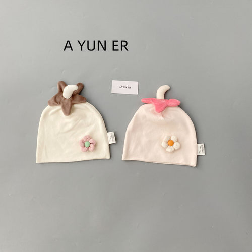 婴儿帽子春秋季新生儿护囟门帽