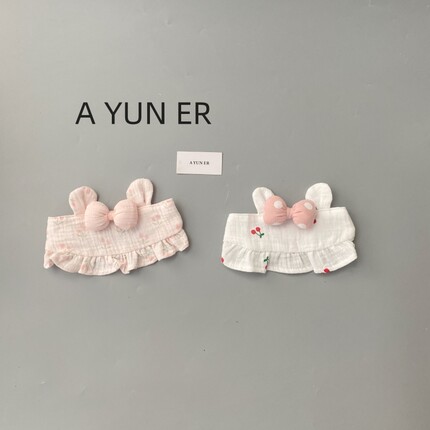 婴儿遮囟门帽子夏季薄款新生儿公主护头卤发带夏天小月龄宝宝头带