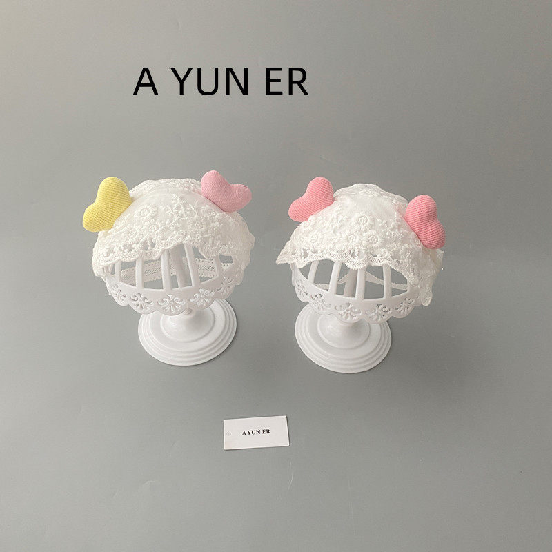 婴儿囟门帽子夏季薄款女宝宝护囟门护额头帽卤门女婴新生胎帽发带