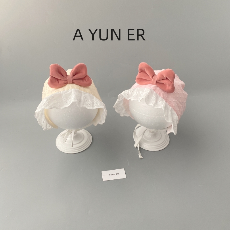 婴儿帽子春秋季新生女宝宝蕾丝帽