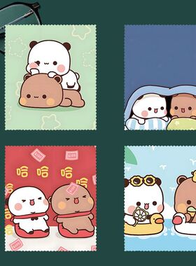 一二布布高颜值学生周边眼镜布可爱一二布布创意礼品擦拭布清洁布