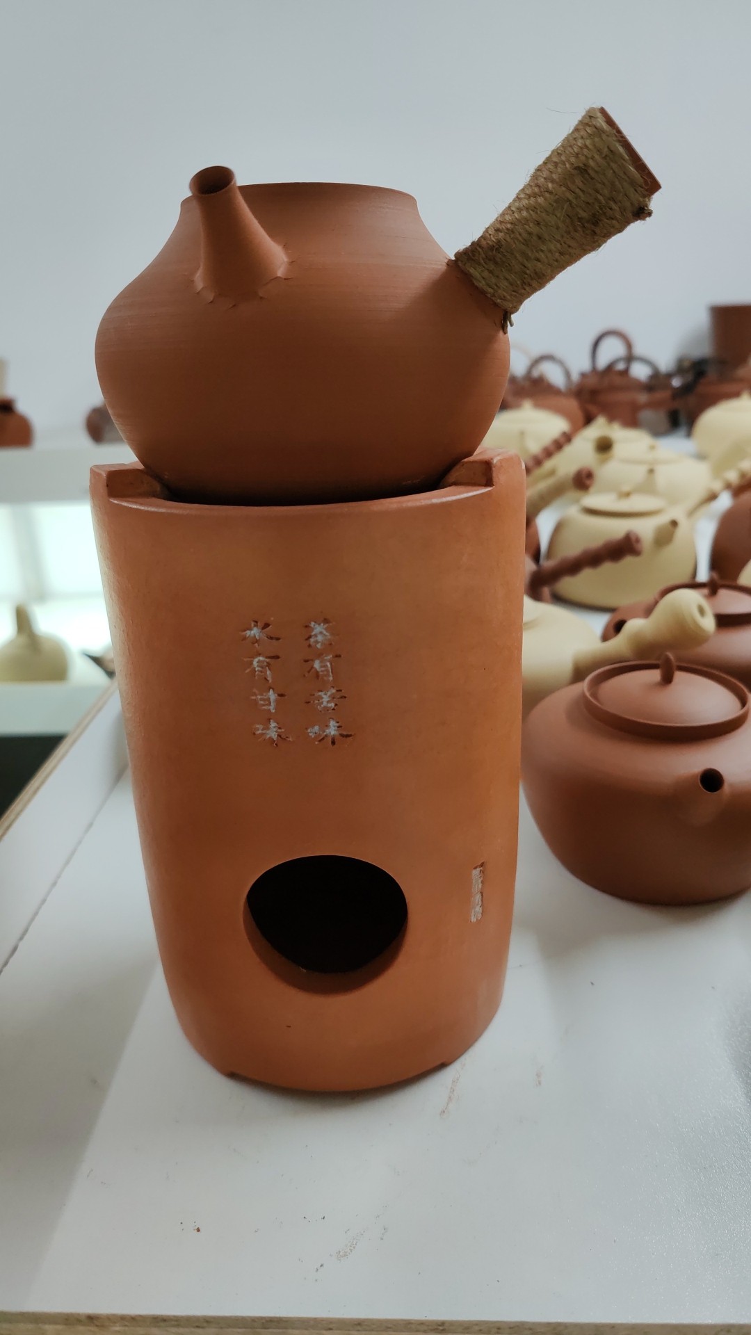 闽西副榜炉童文宋红泥小高炉围炉煮茶潮州茶炉砂铫功夫炭炉小火炉