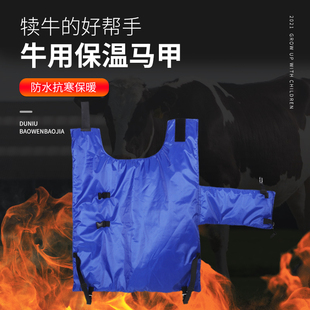 牛犊马甲小牛加厚防寒马甲牛犊子保暖防水棉衣养牛场犊牛保温衣服