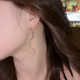 银色波浪流苏耳线女爆款 高级耳环独特耳饰 小众设计感气质百搭时尚