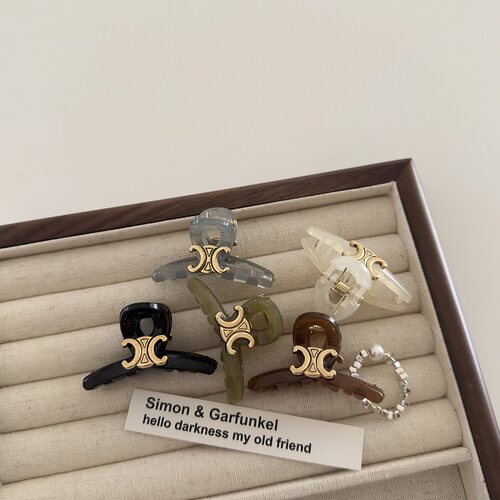 简约复古公主头抓夹小号刘海夹