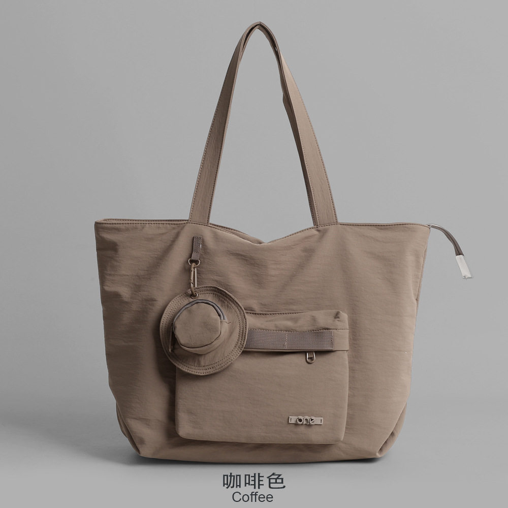 日系新款大容量时尚休闲包中大学生洋气单肩腋下包补课通勤托特包,箱包皮具/热销女包/男包,托特包,淘宝优惠券,粉丝福利购,淘宝优惠卷