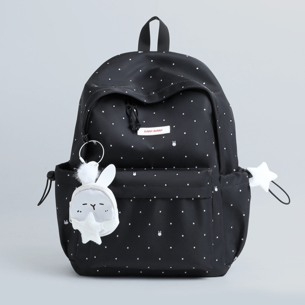 高颜值甜妹书包女大学生韩系时尚波点初中高中生百搭电脑双肩包潮,箱包皮具/热销女包/男包,双肩背包,淘宝优惠券,粉丝福利购,淘宝优惠卷