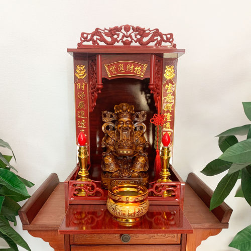 供奉店铺家用树脂文武财神爷摆件