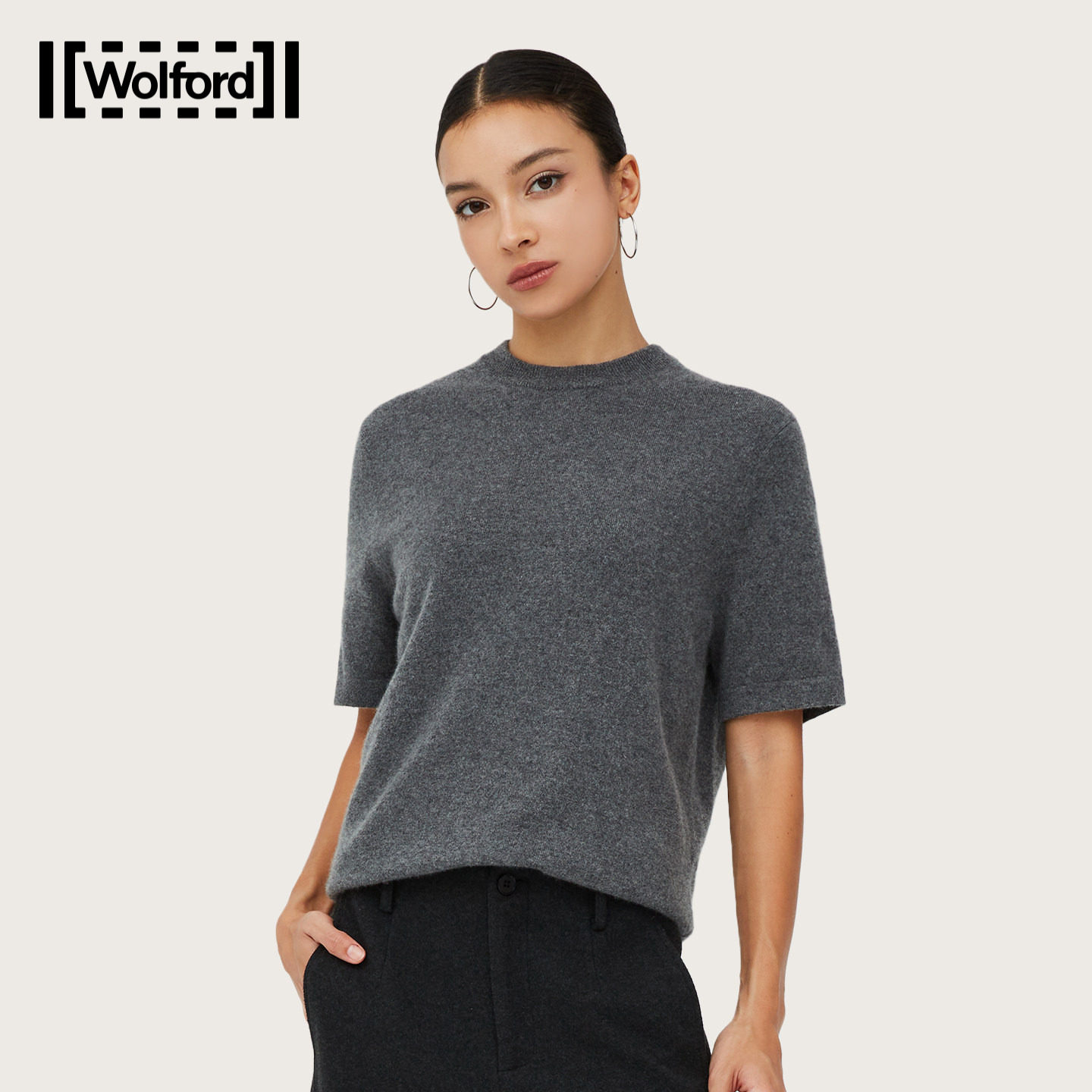 Wolford/沃尔福特2026年秋季新款经典山羊绒针织衫简约宽松53583