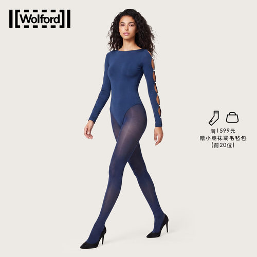 【拍1得2】Wolford/沃尔福特Velvet80D天鹅绒秋连裤打底袜19503