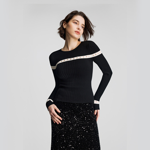 沃尔福特 女打底衫 当季 高密高弹镂空针织衫 53518 新款 Wolford