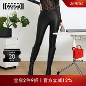 女19298 柔软弹力素皮革紧身裤 Wolford 沃尔福特Edie时尚