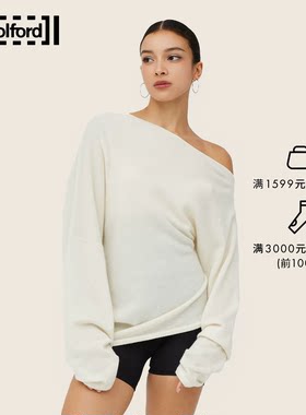 Wolford修身高弹斜肩山羊绒上衣